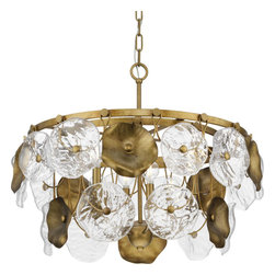Progress Lighting - Loretta Collection Gold Ombre Transitional Chandelier - Chandeliers