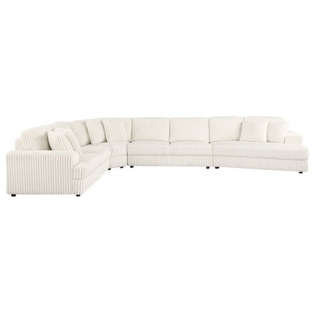 Emberson 4-piece Upholstered Modular Sectional Sofa Ivory