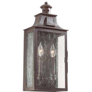 Troy Lighting BCD9008 Newton 2 Light 20" Outdoor Wall Sconce - Old Bronze