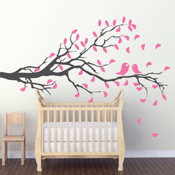 Let&rsquo;s Kiss On A Branch Wall Decal - Wall Decals