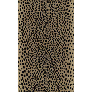 Erin Gates by Momeni Woodland Cheetah Beige Hand Tufted Wool Rug 7'9" X 9'9"