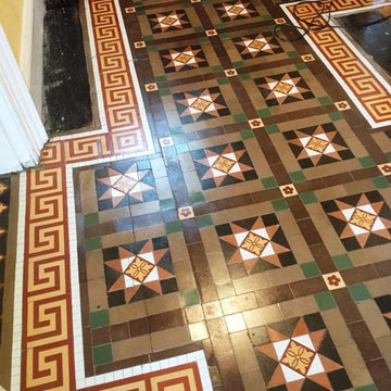 Victorian Hallway Floor Rebuilt and Restored in Leamington Spa