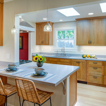 Transitional and Tranquil Kitchen remodel in Berkeley Hills