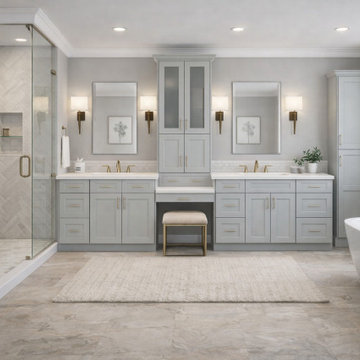 Prestigious Shaker Grey Gallery| Bathroom Projects