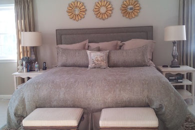 Example of a trendy bedroom design in Chicago