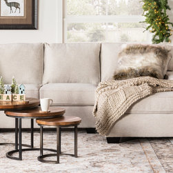 Blue Sun Designs Shelby Coffee Table in Mango Wood - Coffee Tables