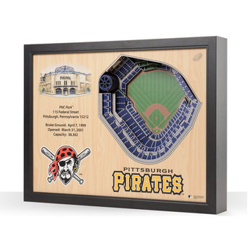 MLB Pittsburgh Pirates 25 Layer Stadiumviews 3D Wall Art