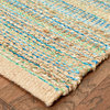 Contemporary Handwoven Natural Jute and Chenille Area Rug, 5'x7'9"