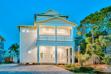 Beach style exterior home photo in Other
