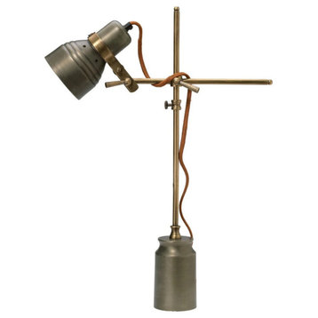 Geneva Gray Metal Table Lamp