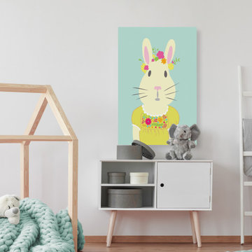 "Fancy Animals I" Painting Print on Wrapped Canvas