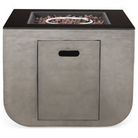 Gwen Outdoor Modern 30-Inch Square Fire Pit