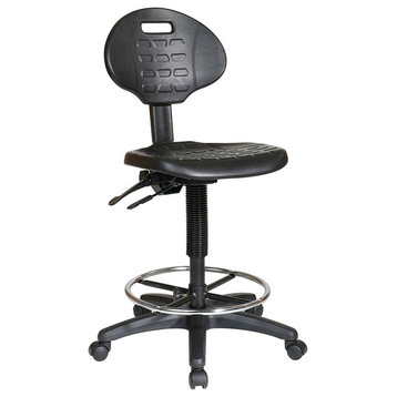 Intermediate Ergonomic Drafting Chair With Adjustable Footrest