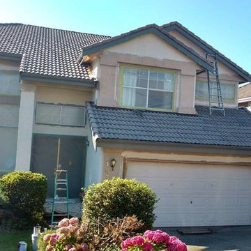 Exterior Residential Stucco Painting Coquitlam