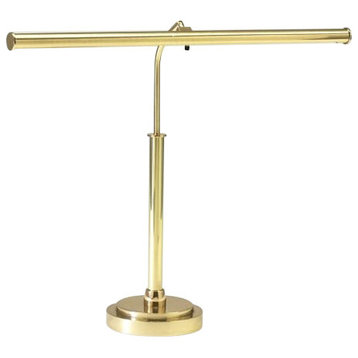 LED Piano Lamp Polished Brass