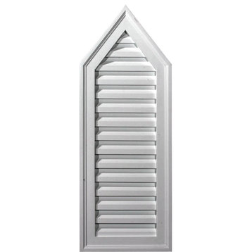 12"x32"x1 3/4", 8/12 Pitch, Peaked Gable Vent, Non-Functional