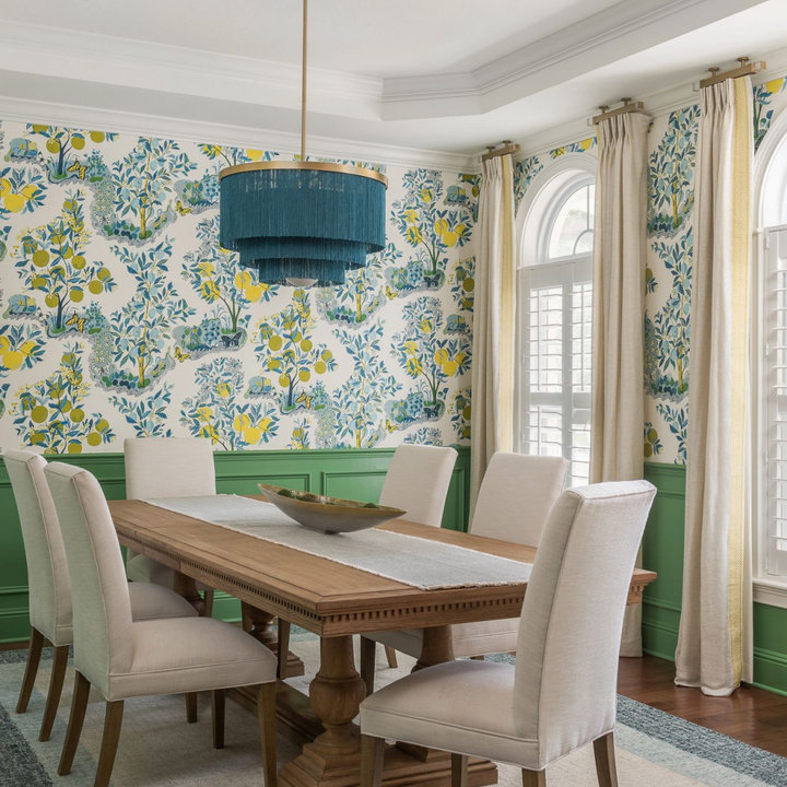 75 Wallpaper Dining Room - February, 2026