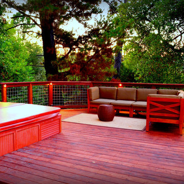 An Intimate Redwood Deck