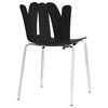 Black Flare Dining Side Chair