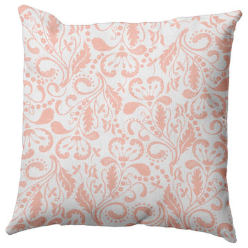 Aurora Polyester Indoor Pillow, Blush, 18"x18"