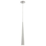 Eurofase - Eurofase 20445-027 Sliver - One Light Medium Pendant - The Sliver medium light pendant features a hand polished metal body with indirect light source with halogen lighting.  Canopy Included: TRUE  Shade Included: Chrome