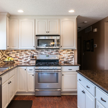 Open Floor Plan in Painted Maple Pearl