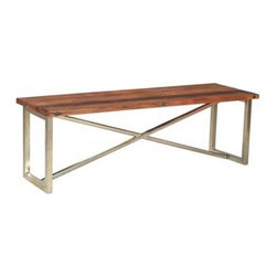 Railroad Bench- Nickel - Indoor Benches