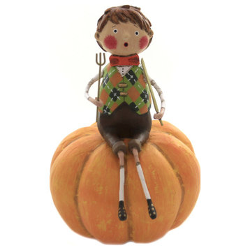 Lori Mitchell Peter Pumpkin Eater Polyresin Thanksgiving 11165