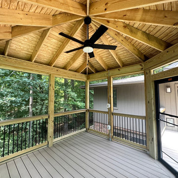 Trex Transcend Rope Swing Deck and Screened Porch