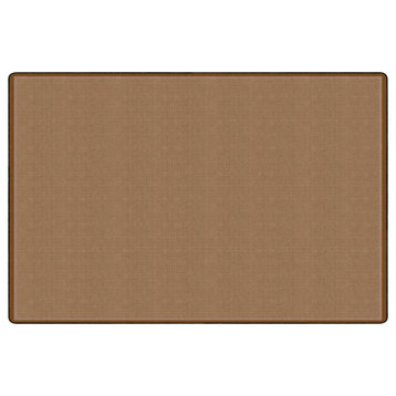 Flagship Carpets FE155-58A 10'6"x13'2" All Over Weave Tan Educational Rug