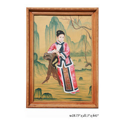 Chinese Lady Portrait Oil Painting - Artwork