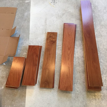 Hardwood flooring - Santos Mahogany engineered hardwood "Lauzon"