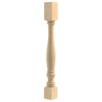 34-1/2" Colonial Table Leg, Hard Maple