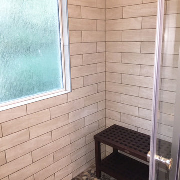 Jetted Tub-to-Tile Shower Conversion