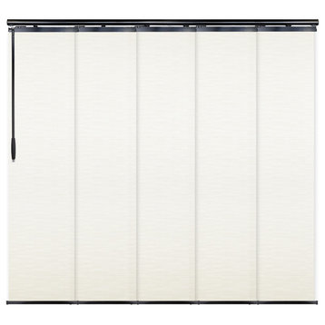 Malia 5-Panel Track Extendable Vertical Blinds 58-110"W