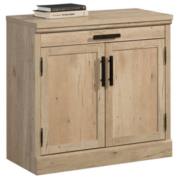 Pemberly Row Modern Engineered Wood Utility/Stand Library Base in Prime Oak