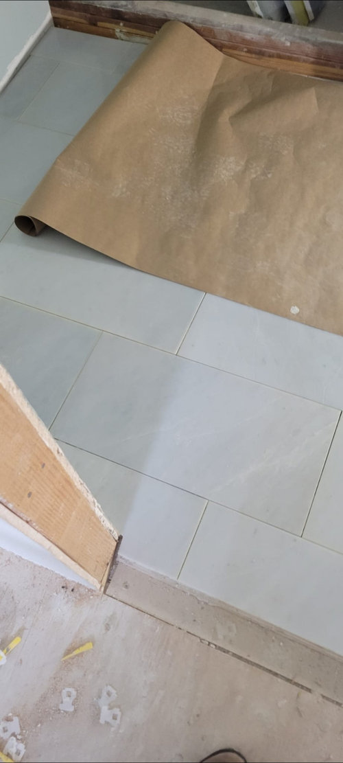 Shower Subway Tile/Curb.. Is this a proper layout?