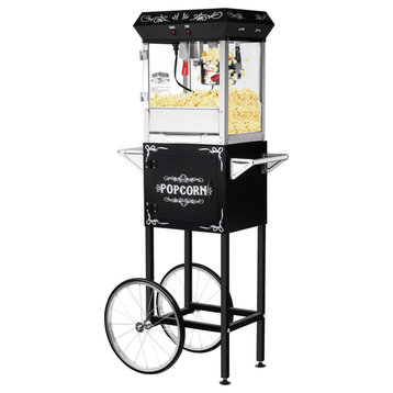 Popcorn Machine With Cart Foundation 6oz Popper With Stainless-Steel Kettle