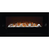 Home Fire Built Firebox, Contemporary Focus Bowl, Black Glass Side Pannels, 60"