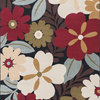 Kayla Contemporary Floral Multi-Color Rectangle Area Rug, 7.6' x 10'
