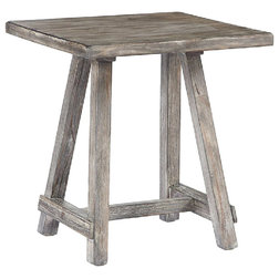 Farmhouse Side Tables And End Tables Ladder End Table, Driftwood Brown