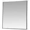 Renwil Inc Greer - 35.5" Medium Square Mirror, Black Finish