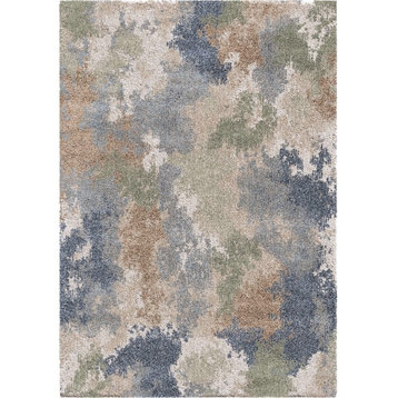 Palmetto Living by Orian Mystical Dreamy Muted Blue Area Rug, 7'10"x10'10"
