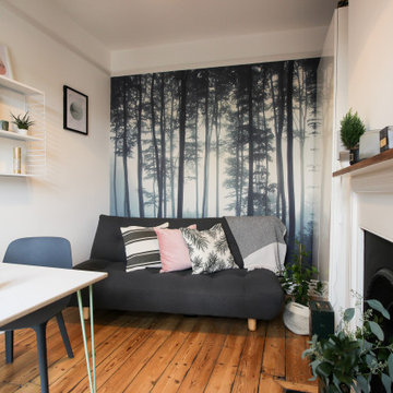 Scandinavian Influences Home Office/Guest Bedroom