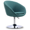 Manhattan Comfort Hopper Fabric Adjustable Height Accent Chair - Sky Blue (2 Pc)