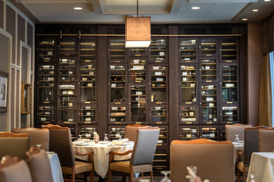 Inspiration for a timeless wine cellar remodel in San Diego