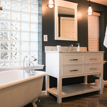 Classic Transitional Guest Bathroom Renovation