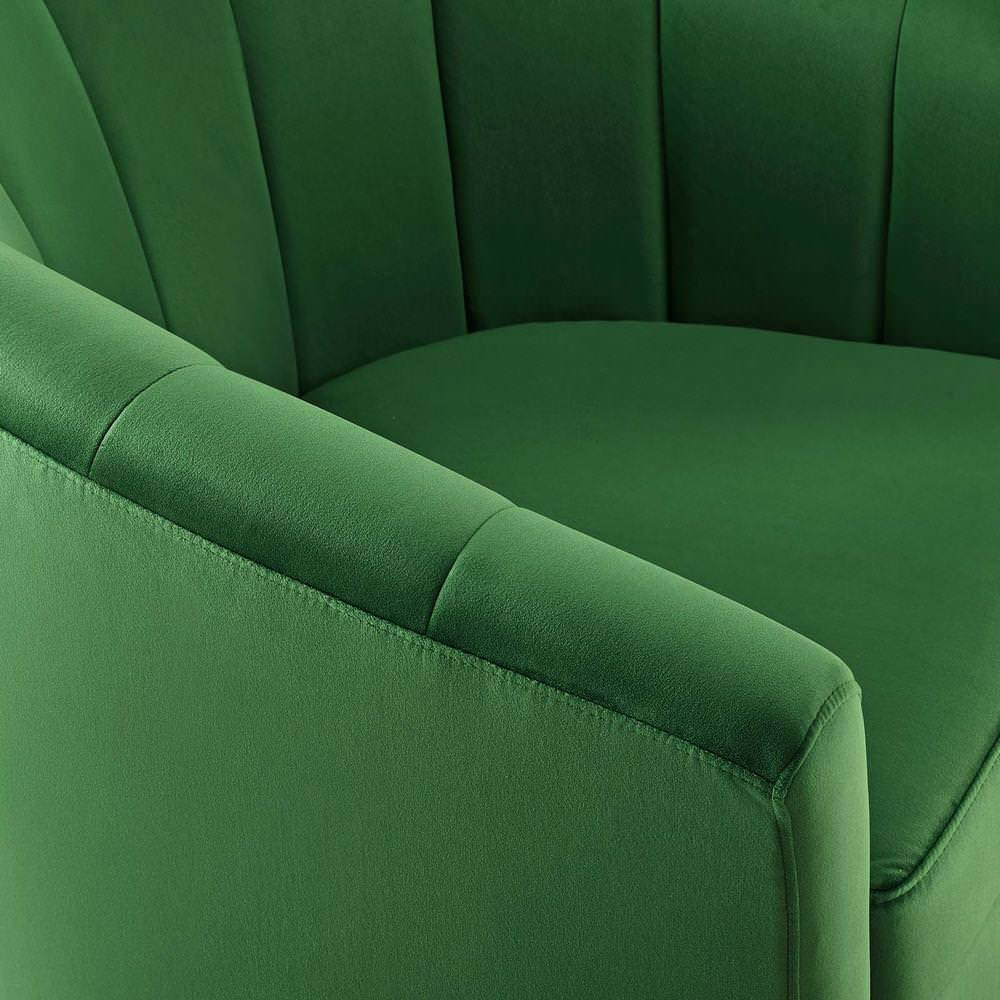 Prospect Performance Velvet Swivel Armchair - Contemporary - Armchairs ...