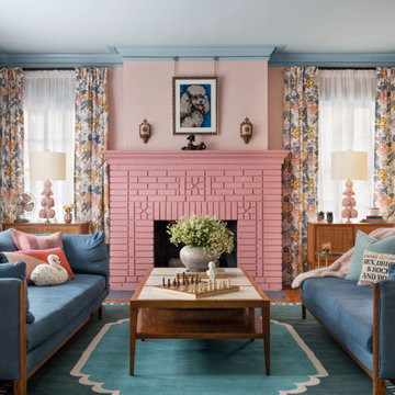 Colorful 1930s Tudor Renovation in East Atlanta