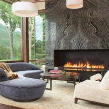 Fireplace wall